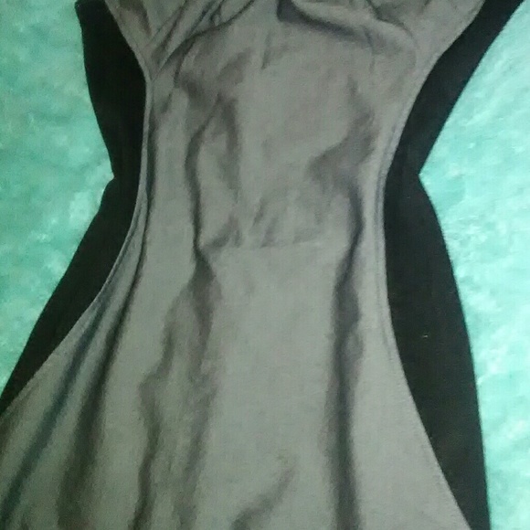 Size 7 Black & Grey Color Block Dress - Picture 5 of 10